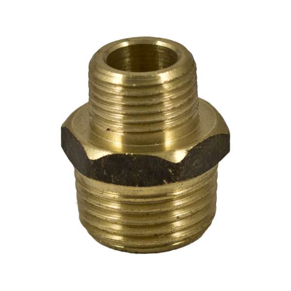 Brasshards Hex Nipple Brass 15 x 10mm