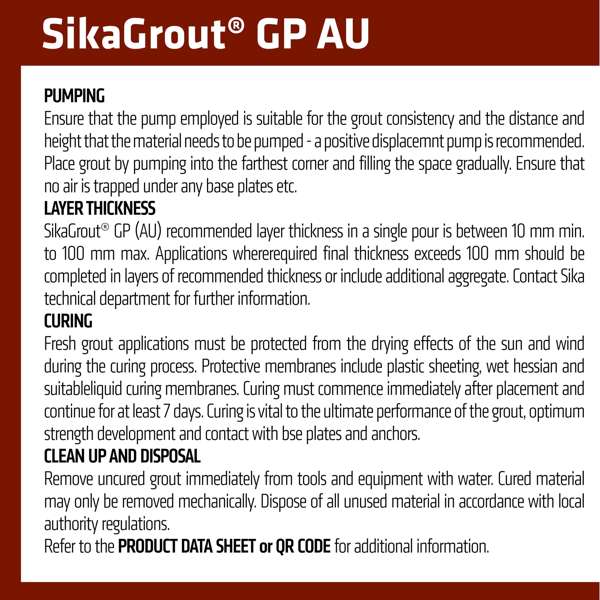 Sika General Purpose Cementitious Grout 20kg