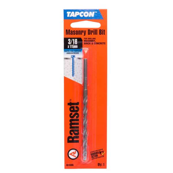 Ramset 3/16 Tapcon Masonry Drill Bit - 1 Pack