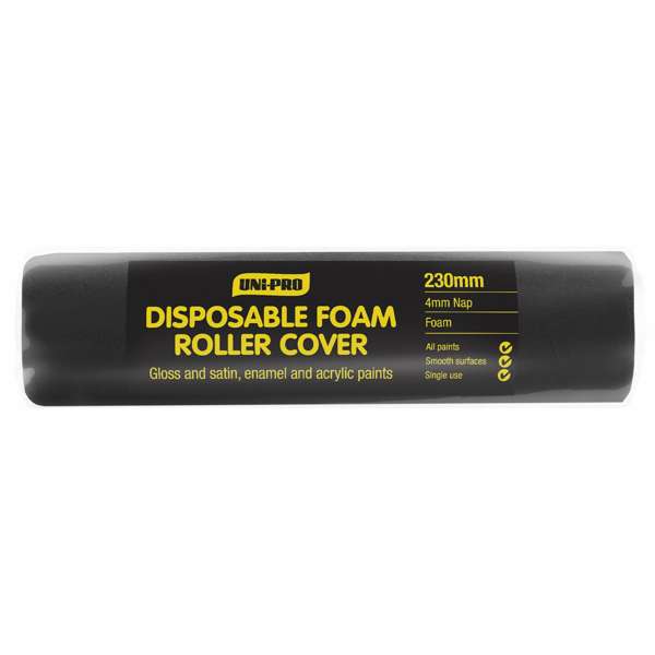 Uni-Pro Disposable Foam Roller Cover 230mm 4mm Nap