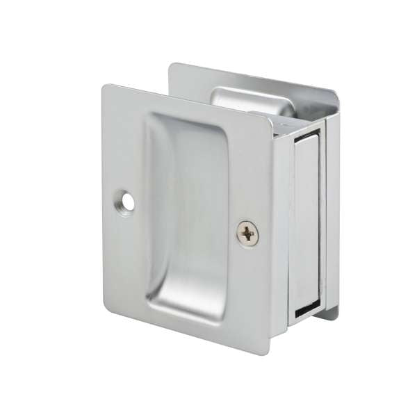 Lane Cavity Door Slider Passage Square Satin Chrome