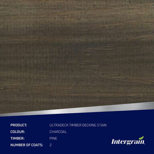 Intergrain 4L Charcoal UltraDeck Timber Decking Stain