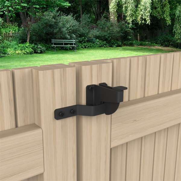 Zenith Matte Black D Pattern Gate Latch