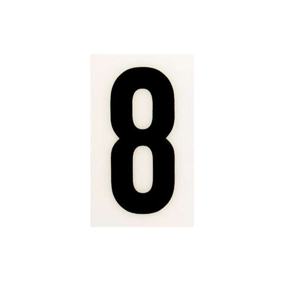 Sandleford 85mm White Self Adhesive House Number 8