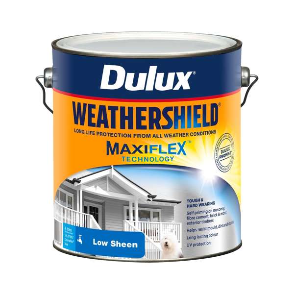 Dulux 4L Blue Low Sheen Weathershield Exterior Paint