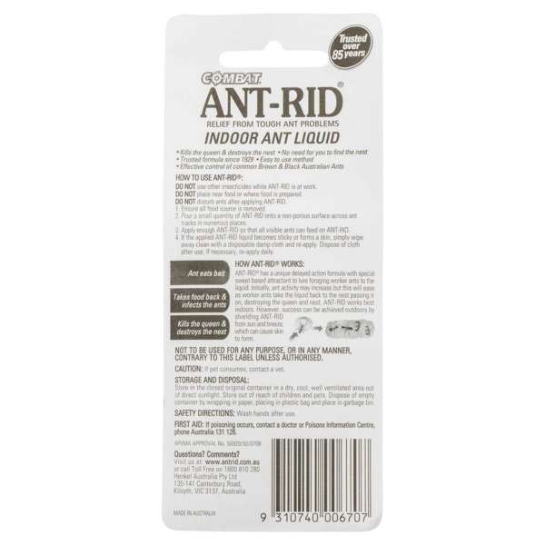 Combat Ant-Rid Indoor Ant Liquid 50ml