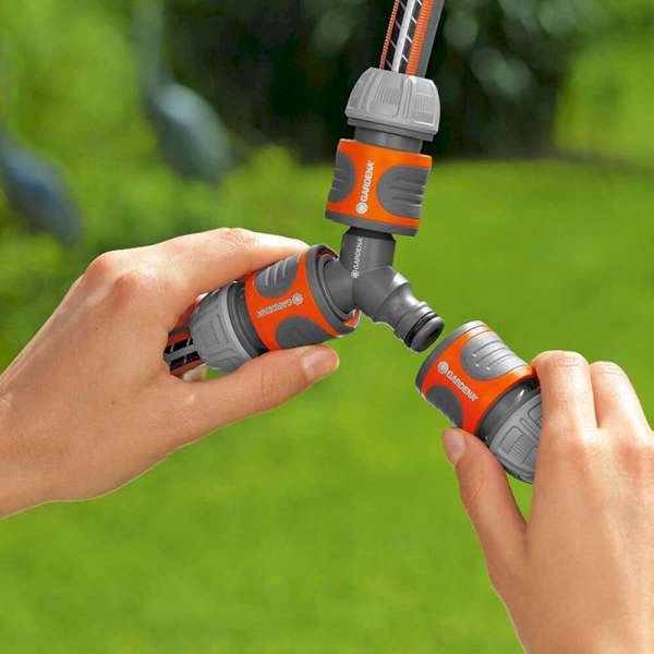 Gardena 3 Way Hose Coupling 13mm