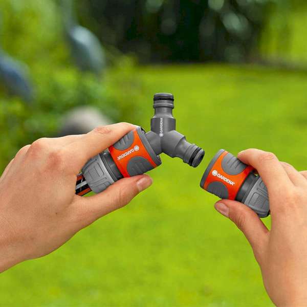Gardena 3 Way Hose Coupling 13mm