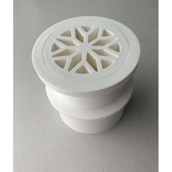 Brasshards Round Floor Grate White 50mm