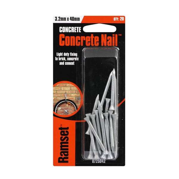 Ramset Nail Concrete 3.2 x 40mm (20pk)