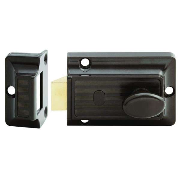 Lockwood 100 Nightlatch Brown Body DP 100FBDP