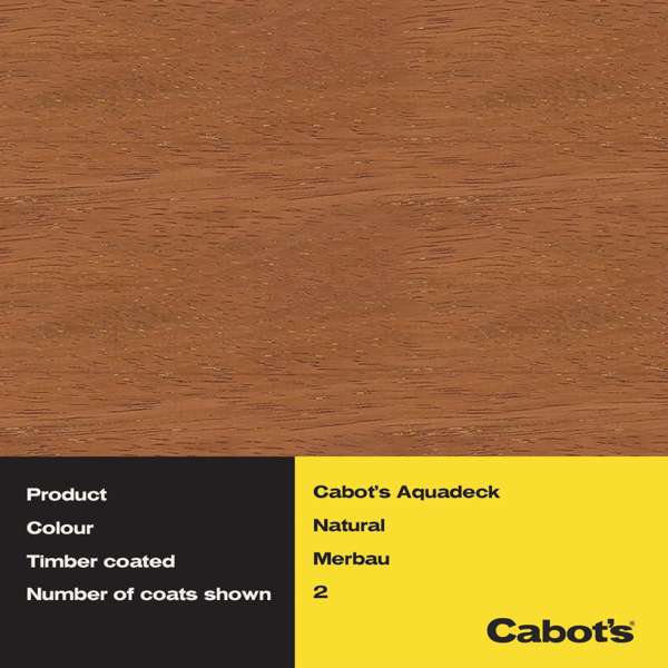 Cabots 1L Aquadeck Natural Exterior Decking Oil