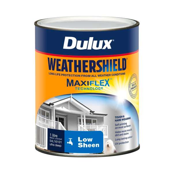 Dulux 1L Ultra Deep Low Sheen Weathershield Exterior Paint