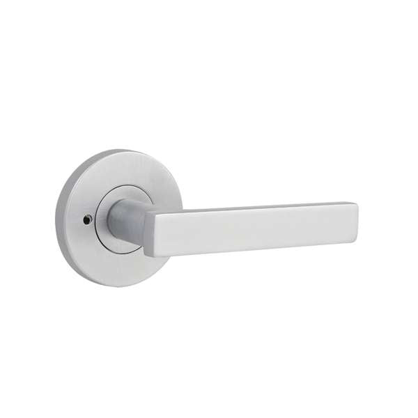 Lane 65mm Brushed Satin Chrome Tovetto Round Privacy Lever