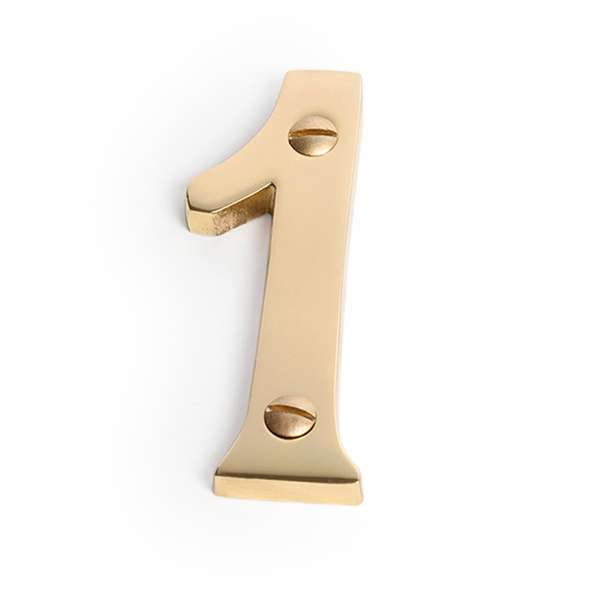 Sandleford 75mm Brass House Number 1