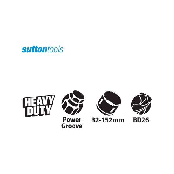 Sutton Tools QF x Quickfit Hole Saw Arbor 32-152mm