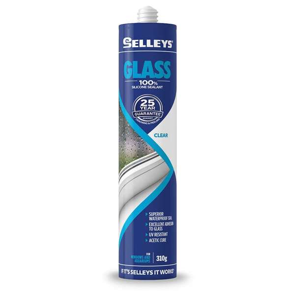 Selleys Clear Glass Silicone Sealant 310g