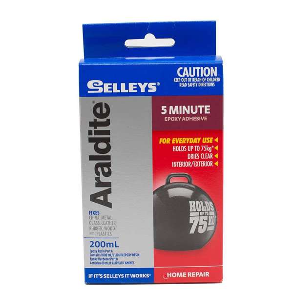 Selleys Araldite 5 Minute Epoxy Adhesive 200ml