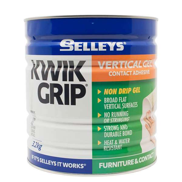 Selleys 3.2kg Kwik Grip Gel Vertical Contact Adhesive