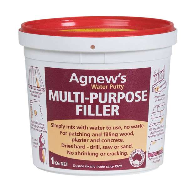 Agnew's Water Putty Multi-Purpose Filler 1kg