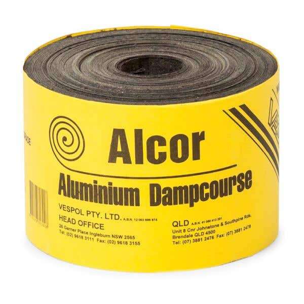 Alcor Bitumen Coated Aluminium Dampcourse 110mm x 30m