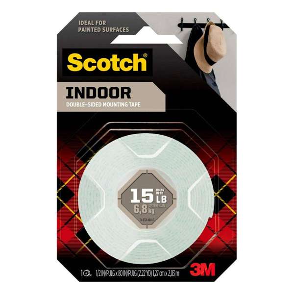 Scotch Indoor Mounting Tape 25mm x 1.27m