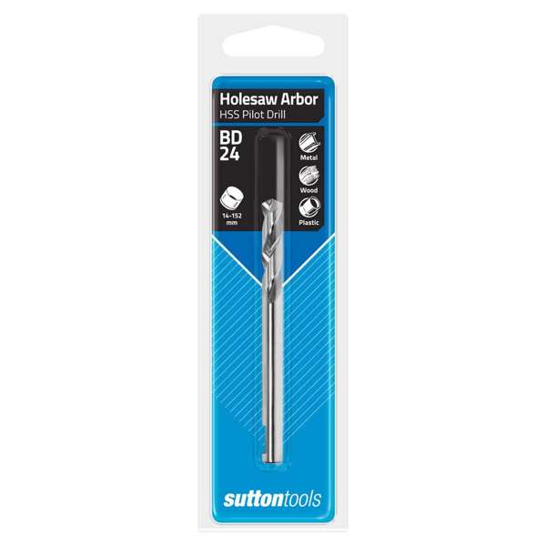 Sutton Tools Quickfit Hole Saw Arbor Pilot Drill Bit 14 - 30mm