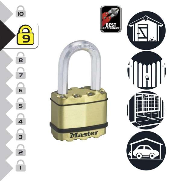 Master Lock Excell Padlock 50mm - 2 Pack