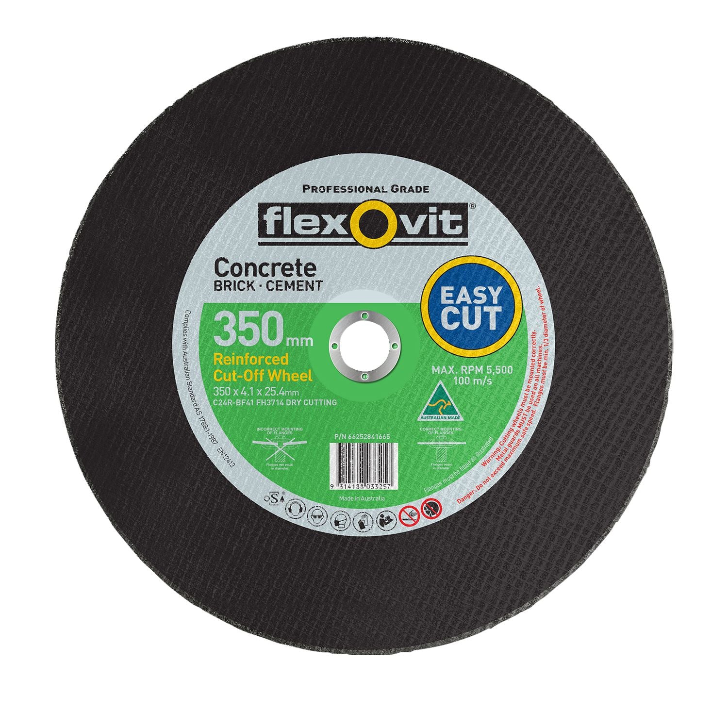 Wheel Cut Off Maxx 125x1.0x22.23mm 10Pk Flexovit