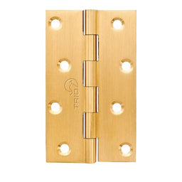 Trio Brass Door Hinge Fixed Pin Self Colour 50 x 29 x 1.25mm