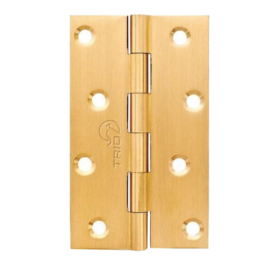Trio Brass Door Hinge Fixed Pin Self Colour 50 x 29 x 1.25mm