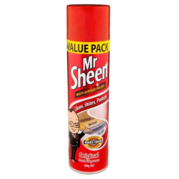 Mr Sheen Surface Cleaner Polish Aerosol 400g