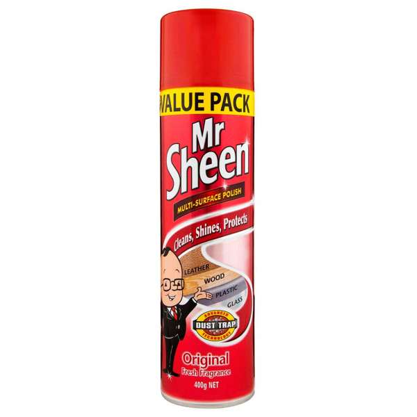 Mr Sheen Surface Cleaner Polish Aerosol 400g