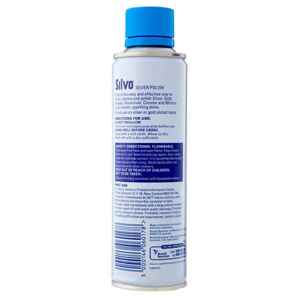 Silvo Metalware Silver Polish Cleaner 250ml