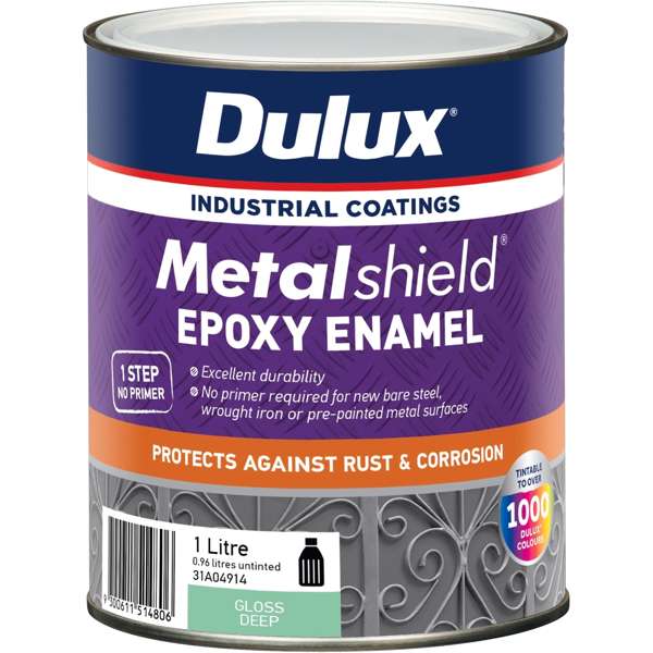 Dulux 1L Metalshield Epoxy Enamel Gloss Paint Deep