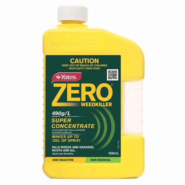 Yates Zero Glyphosate Weed Killer 500ml