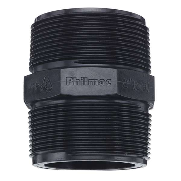 Philmac BSP Threaded Nipple Poly 1"