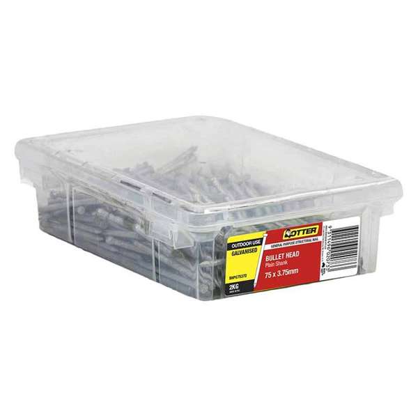 Otter Nail Bullet Head Galvanised 75 x 3.75mm (2kg)