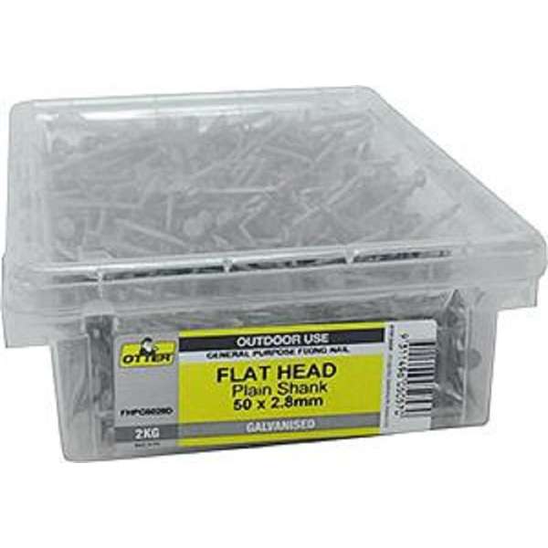 Otter Nail Flathead Galvanised 50 x 2.80mm (2kg)