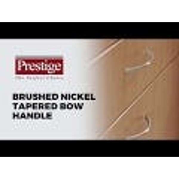 Prestige Tapered Bow Handle Brushed Nickel 96mm