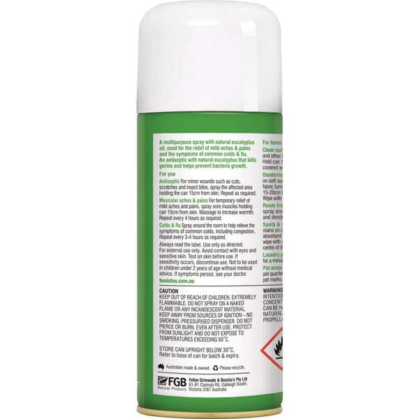 Bosisto's Eucalyptus Spray Can 200g