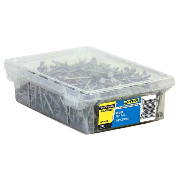 Otter Nail Clout Galvanised 40 x 2.80mm (2kg)