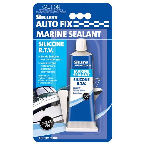 Selleys AutoFix Marine Sealant Silicone RTV Clear 75g