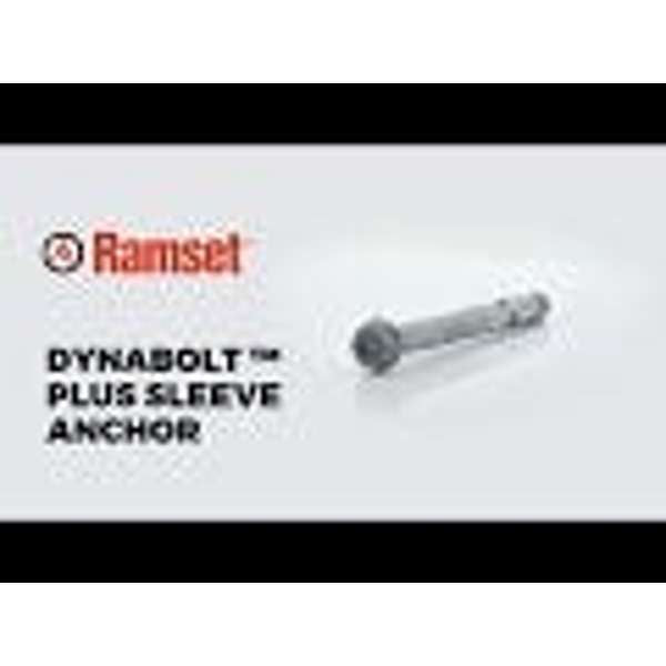 Ramset Dynabolt Plus Hex Head Stainless Steel 10 x 100mm - 2 Pack