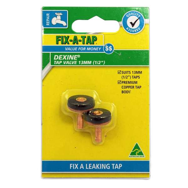 Fix-A-Tap Dexine Tap Valve 13mm - 2 Pack