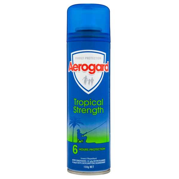 Aerogard Tropical Strength Insect Repellent Aerosol Spray 150g