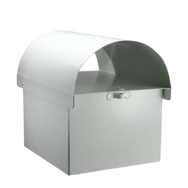 Sandleford White Economy Dune Post Mounted Letterbox