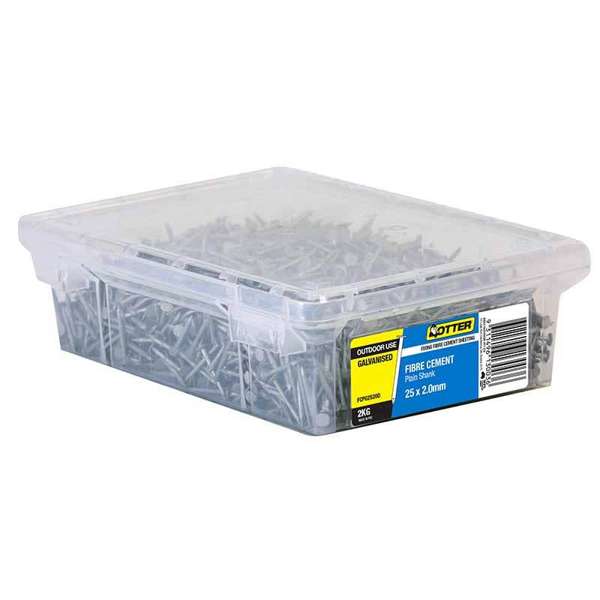 Otter Nail Fibre Cement Sheet Galvanised 25 x 2.00mm (2kg)