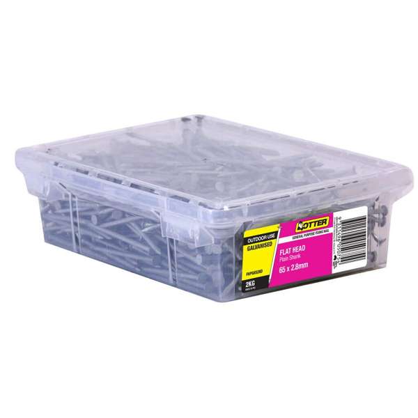 Otter Galvanised Flat Head Nail 65 x 2.80mm 2kg