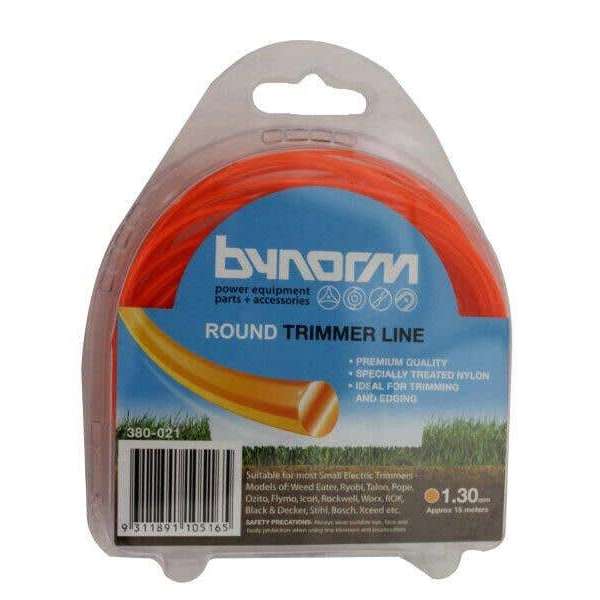 Bynorm Round Whipper Snipper Cord Orange 1.3mm x 15m